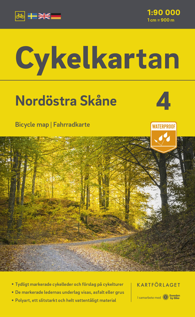 Cykelkartan Blad 4 Nordöstra Skåne 20232025 Kartta