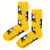 Miesten sukat Haisuli karkumatkalla keltainen NordicBuddies