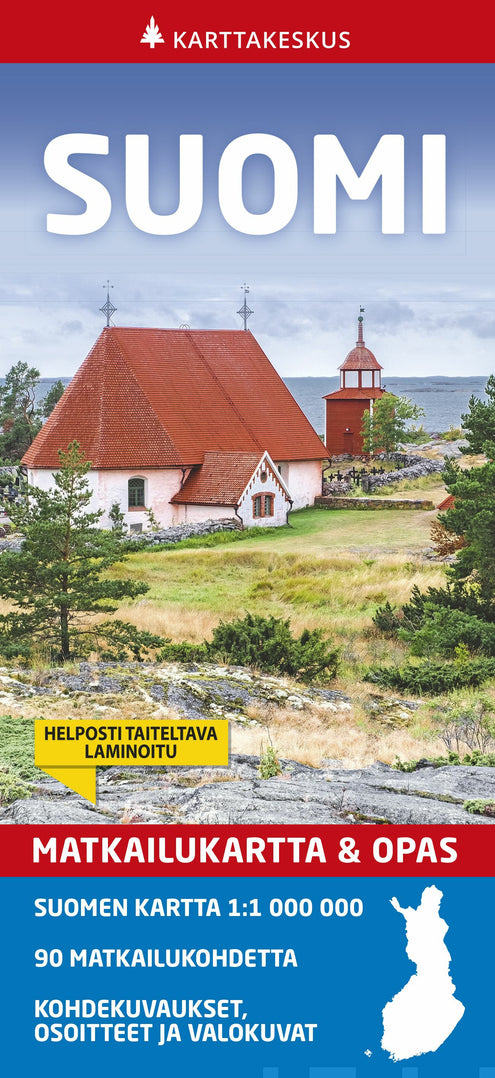 Suomi matkailukartta & opas 1:1 000 000