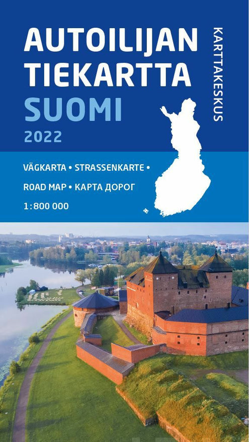 Autoilijan tiekartta Suomi 2022, 1:800 000