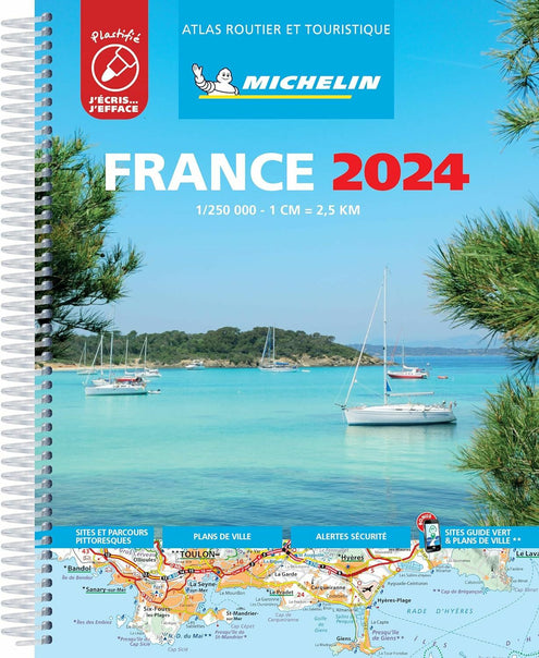 France 2024, Michelin Road Atlas / Ranska 1:250 000 Michelin tiekartasto