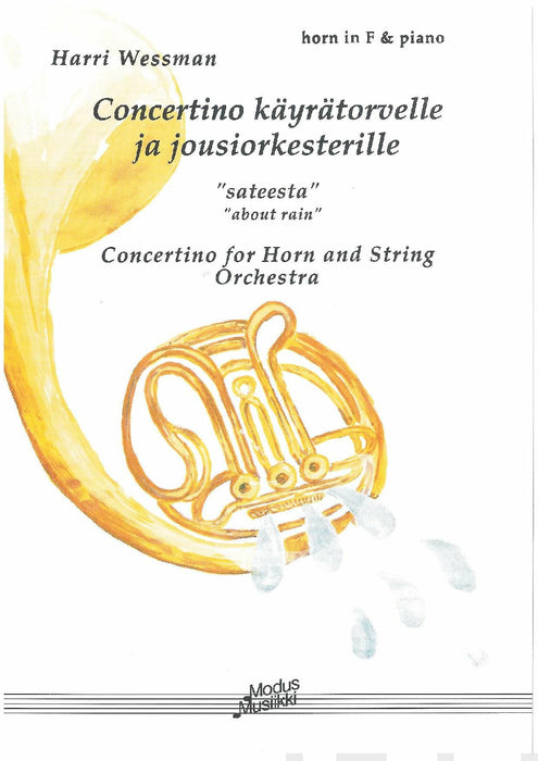 Concertino käyrätorvelle ja jousiorkesterille "Sateesta" : Pianosovitus