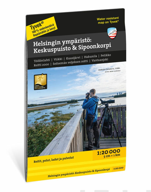 Helsingin ympäristö: Keskuspuisto & Sipoonkorpi 1:20 000 -polkukartta