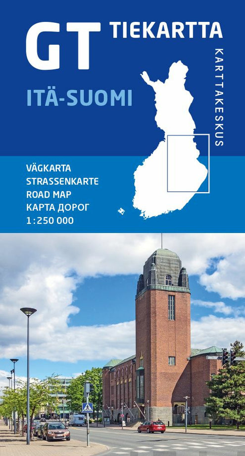 GT tiekartta Itä-Suomi, 1:250 000